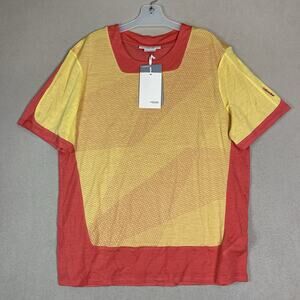 Icebreaker T Shirt Mens XL Multicolor ZoneKnit Short Sleeve Geodetic Wool Bland
